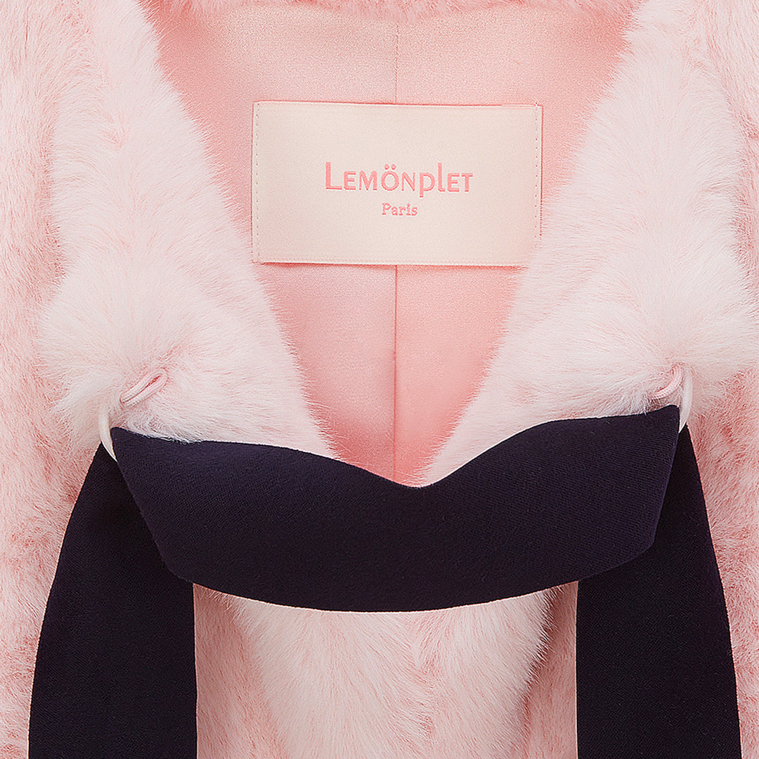[PRIVATE] WOMEN'S FAUX FUR POMME HALF SLEEVE JACKET