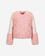 WOMEN'S FAUX FUR FURRY SHORT JACKET
