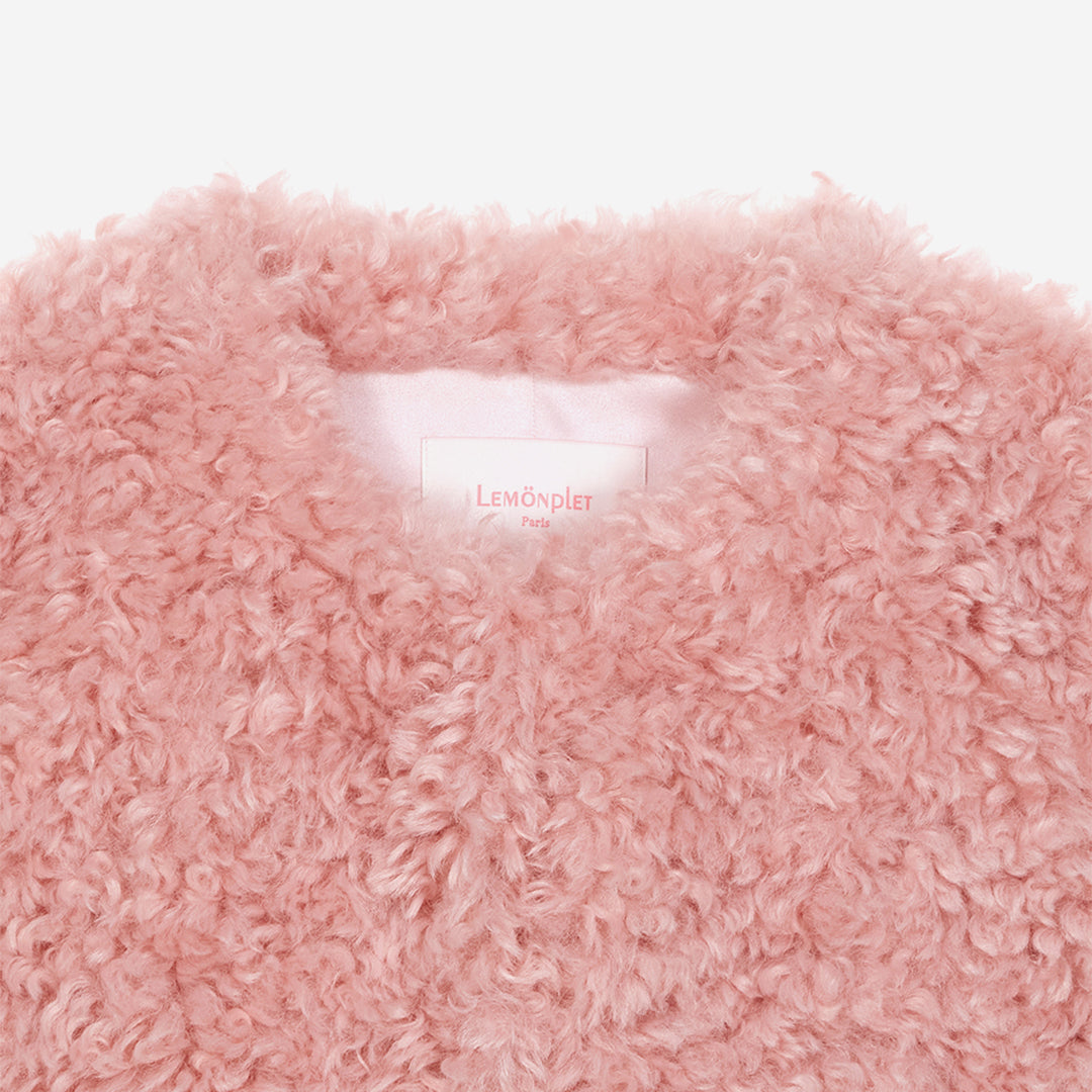 WOMEN'S FAUX FUR FURRY SHORT JACKET