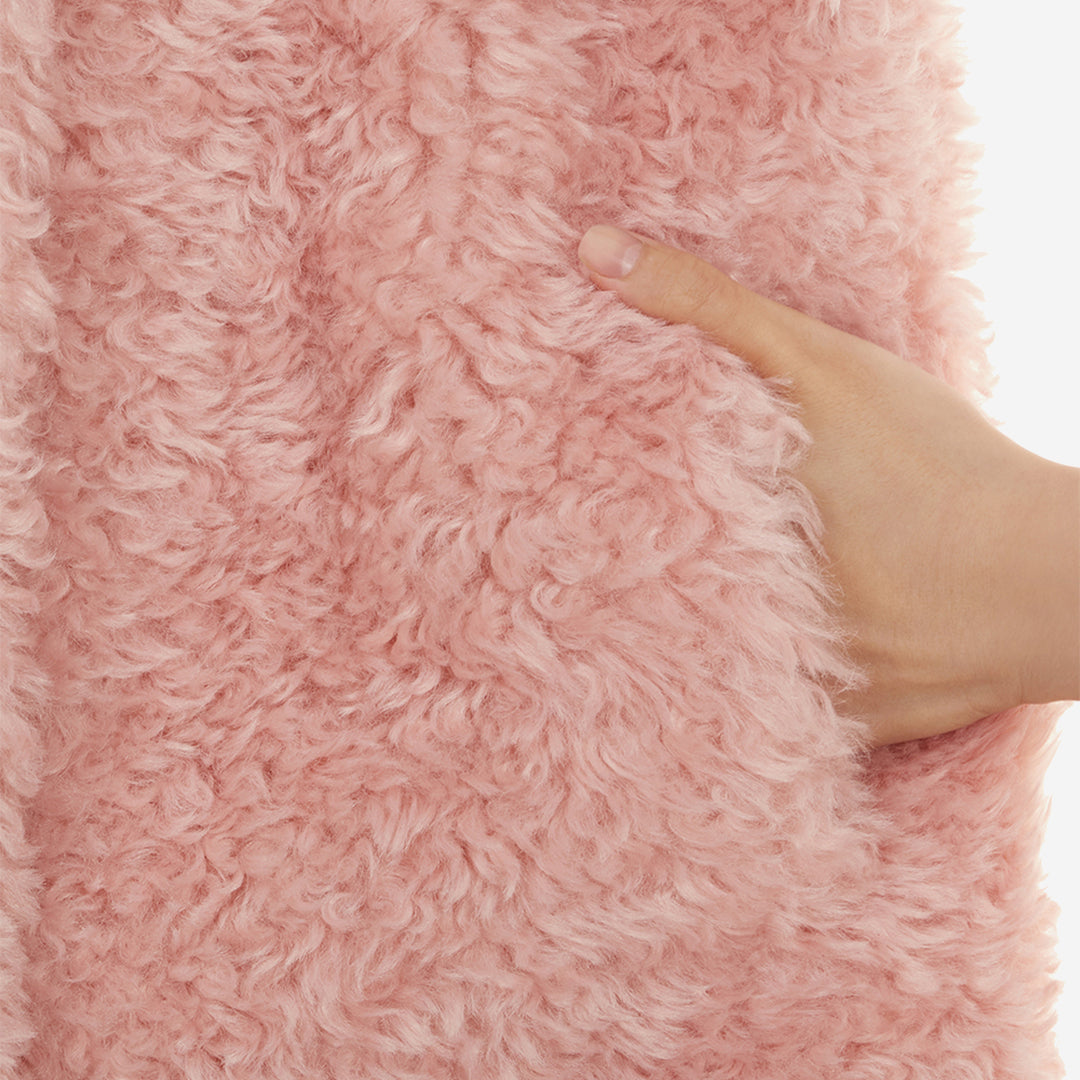WOMEN'S FAUX FUR FURRY SHORT JACKET