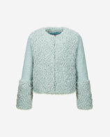 WOMEN'S FAUX FUR FURRY SHORT JACKET