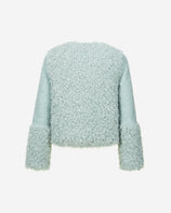 WOMEN'S FAUX FUR FURRY SHORT JACKET