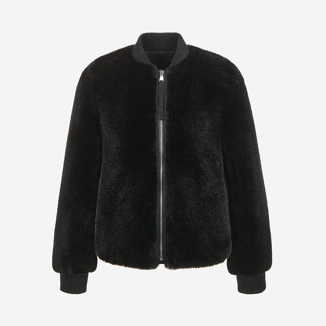 WOMEN'S FAUX FUR LAURENT ZIP-UP JACKET