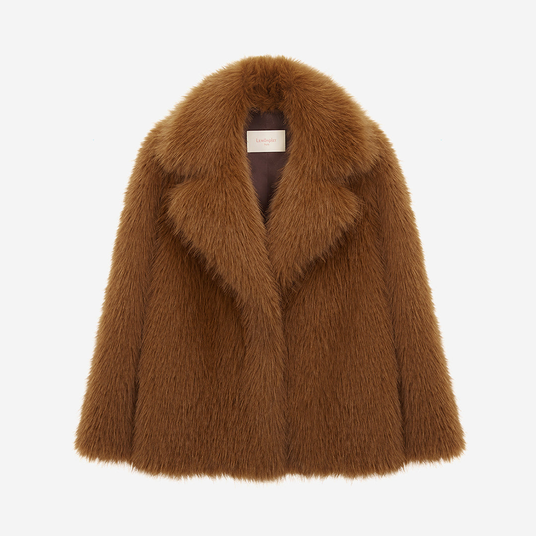 WOMEN'S FAUX FUR KAREN COLLAR JACKET