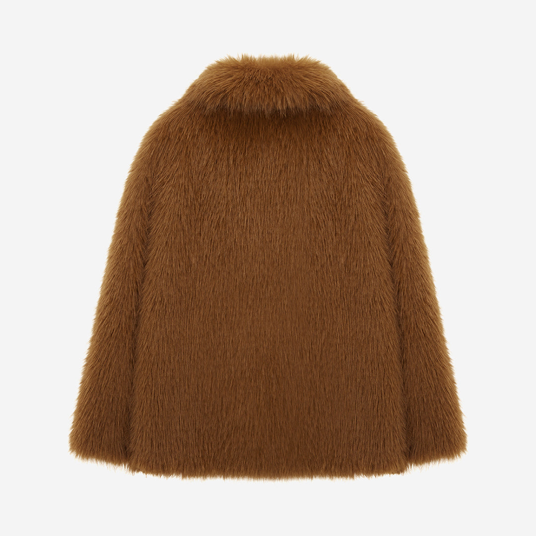 WOMEN'S FAUX FUR KAREN COLLAR JACKET