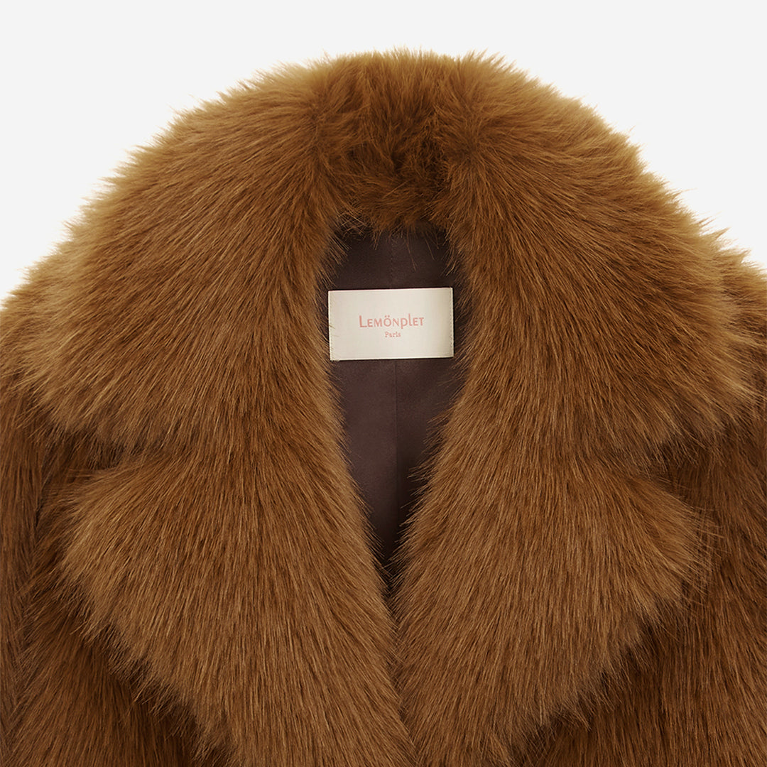 WOMEN'S FAUX FUR KAREN COLLAR JACKET