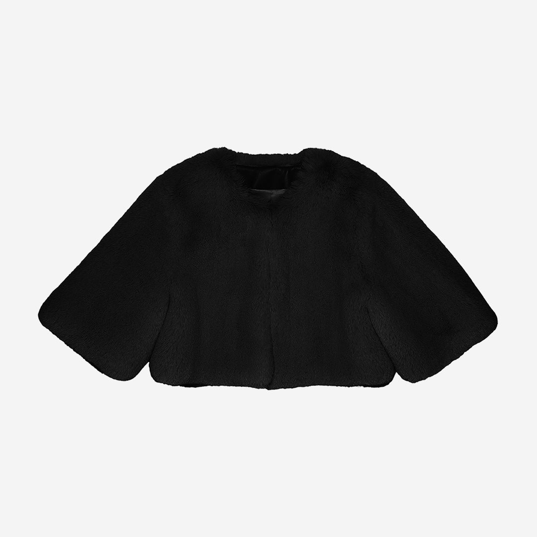 WOMEN'S FAUX FUR MINI LUMI BOLERO JACKET
