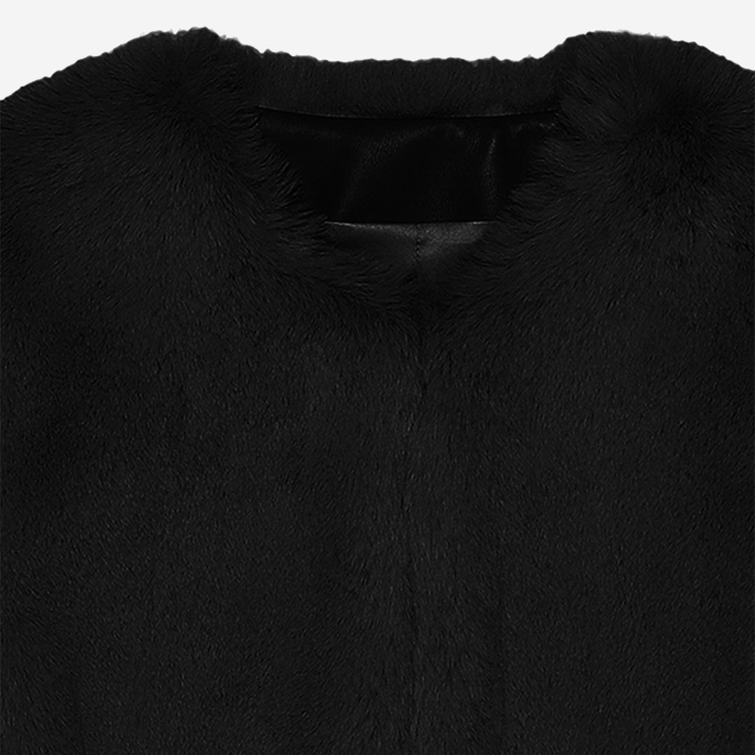 WOMEN'S FAUX FUR MINI LUMI BOLERO JACKET