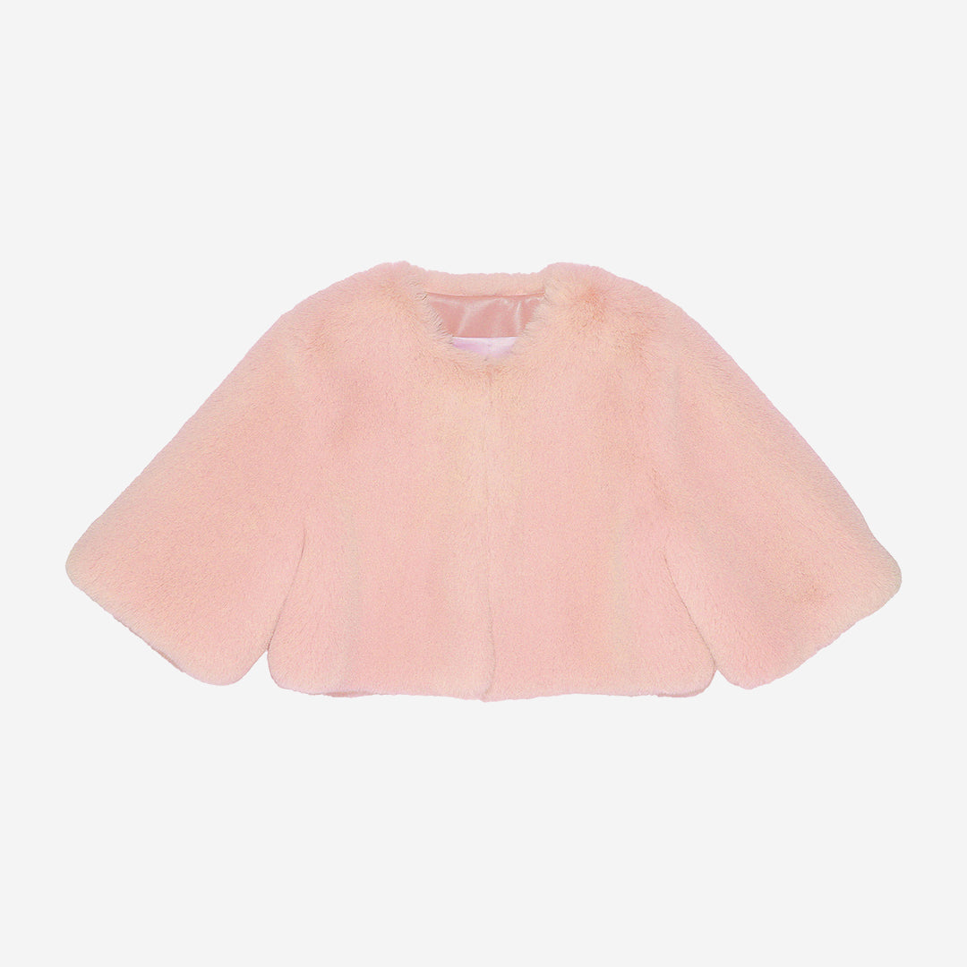 WOMEN'S FAUX FUR MINI LUMI BOLERO JACKET