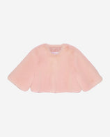 WOMEN'S FAUX FUR MINI LUMI BOLERO JACKET