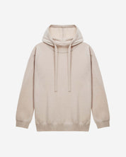 KNIT BEGE HOODED TOP