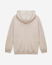 KNIT BEGE HOODED TOP