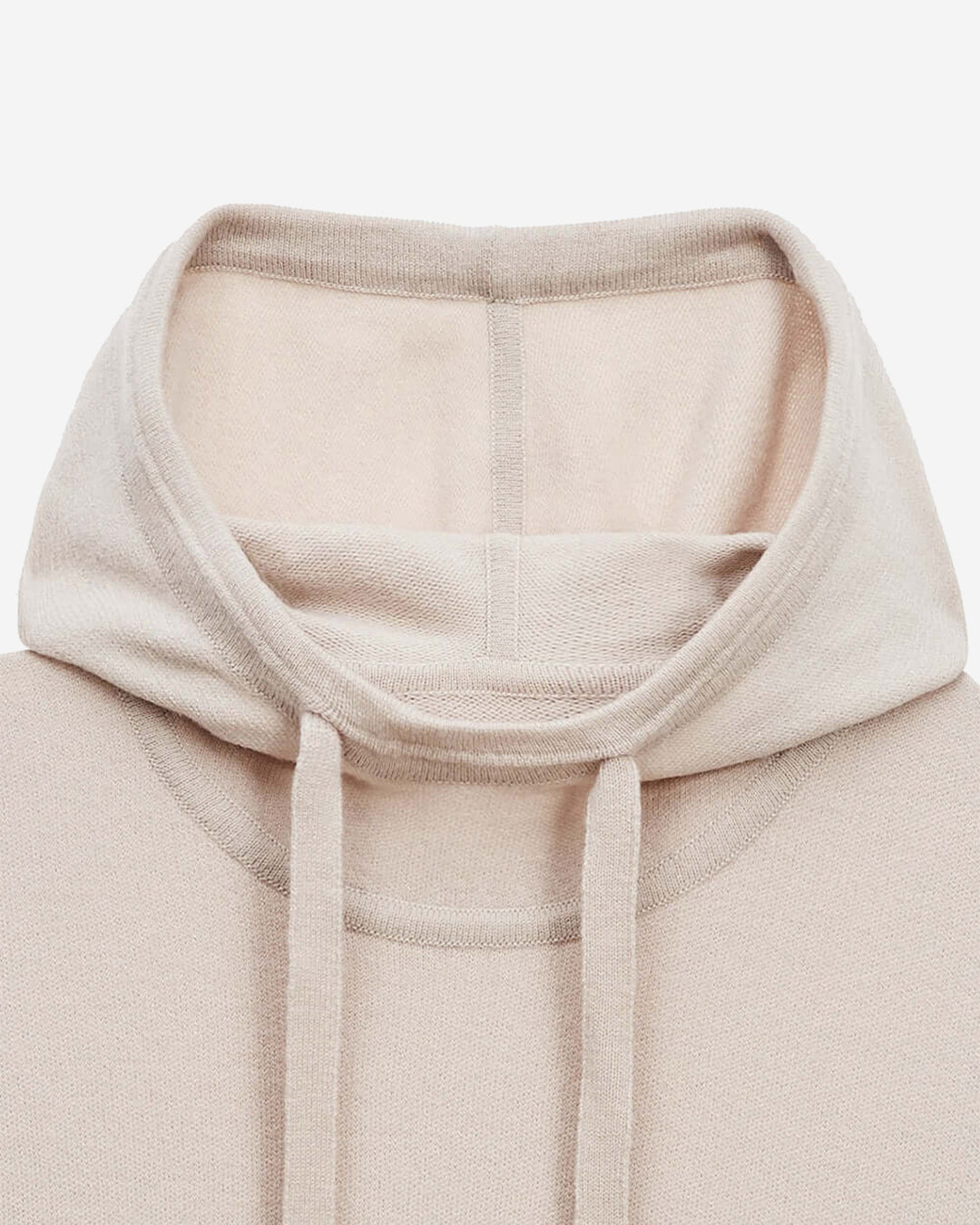 KNIT BEGE HOODED TOP