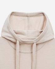KNIT BEGE HOODED TOP