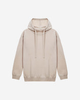 KNIT BEGE HOODED TOP