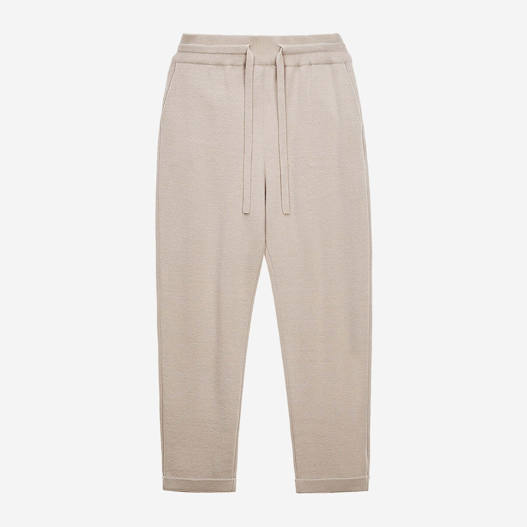 KNIT BEGE PANTS