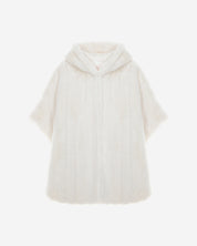 [PRIVATE] FAUX FUR HE-A HOODED PONCHO