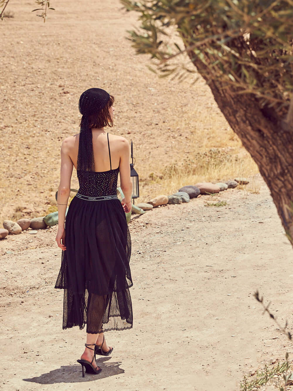 [FINAL SALE] NIA LONG-LENGTH PLEATED SKIRT