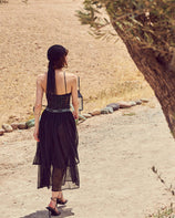 [FINAL SALE] WOMEN'S NIA LONG-LENGTH PLEATED SKIRT