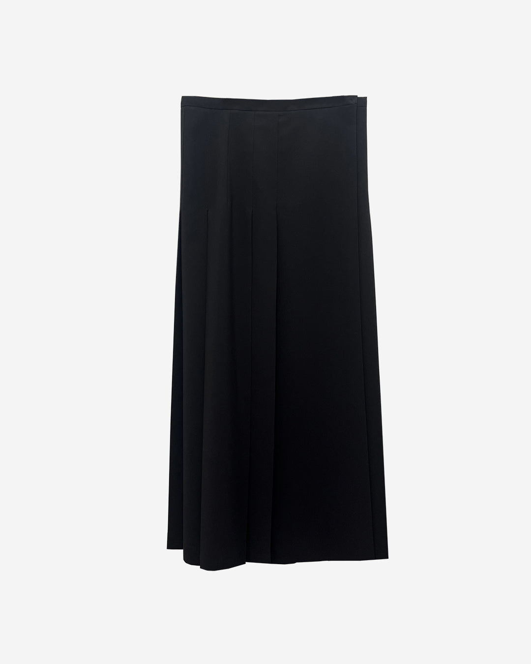 HICKORY PLEATED WRAP SKIRT