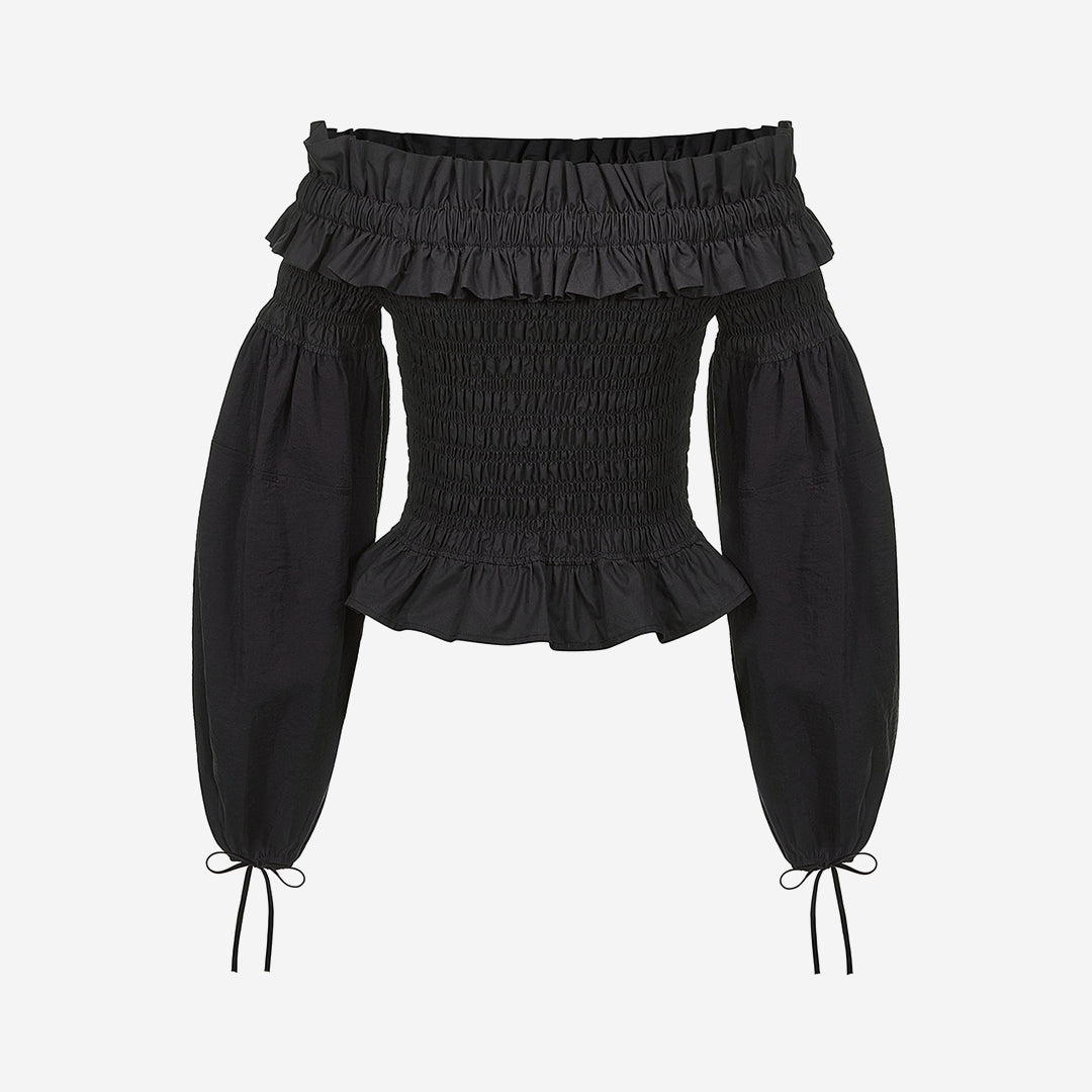 WOMEN'S DUCHESSE OFF-SHOULDER TOP