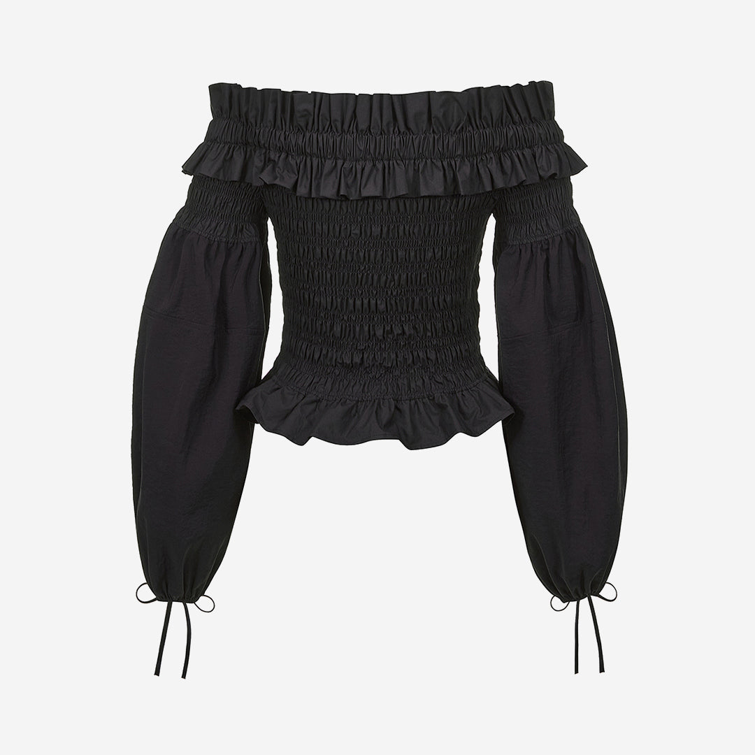 WOMEN'S DUCHESSE OFF-SHOULDER TOP