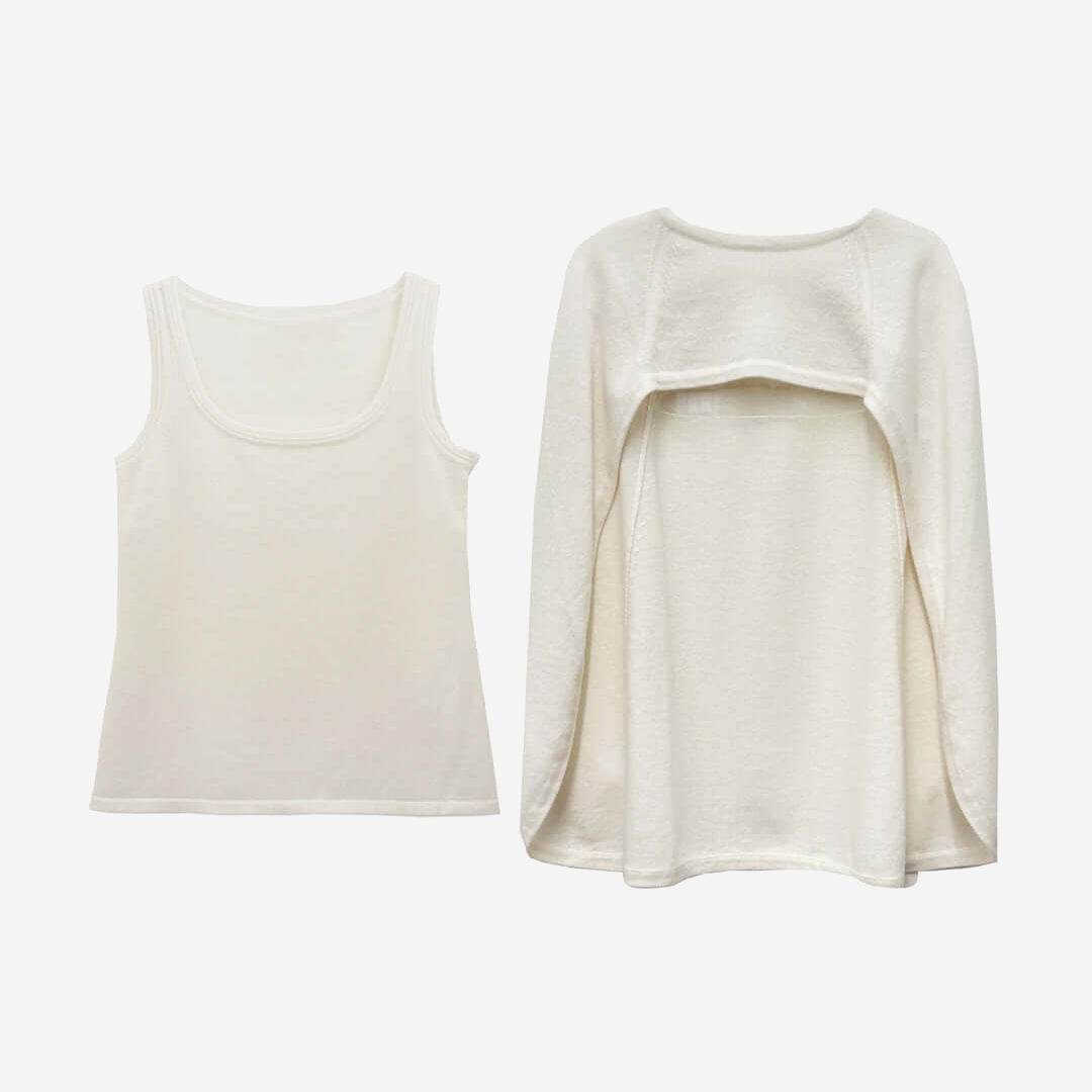 KNIT WILLOW CASHMERE CAPE & TOP SET