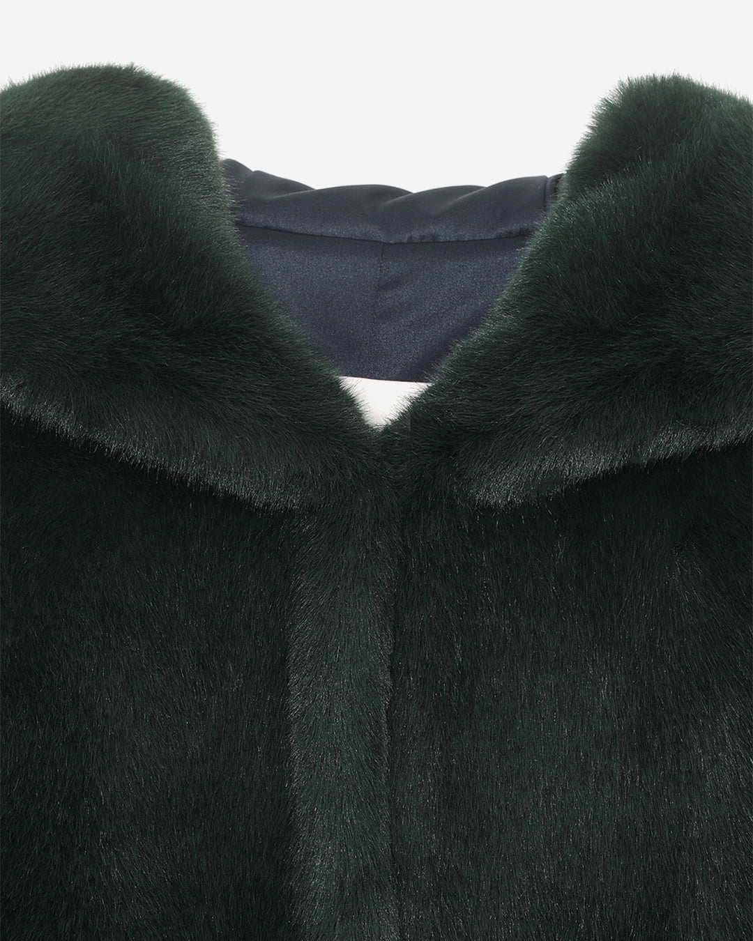 [PRIVATE] FAUX FUR LAON HOODED MAXI VEST