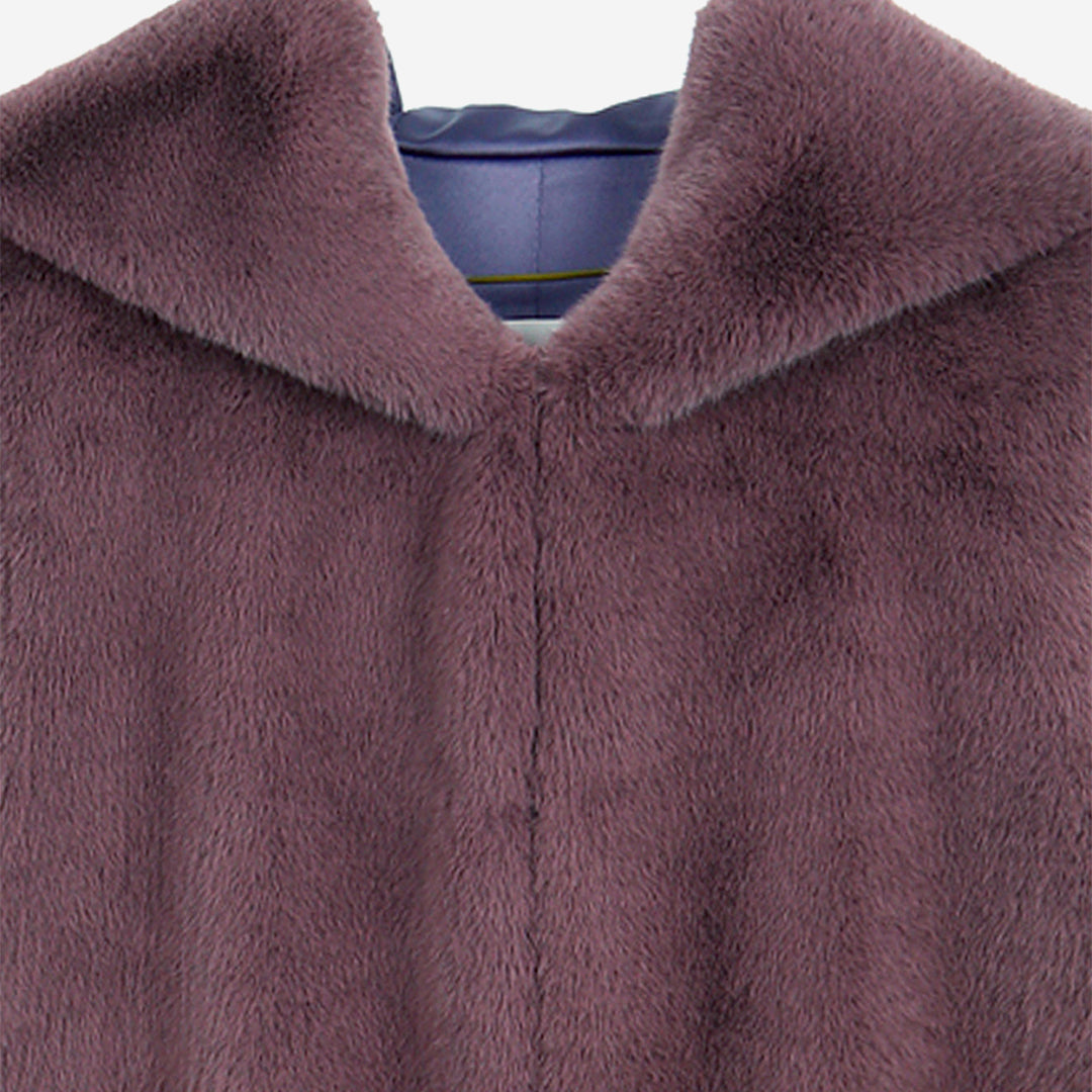 [SIGNATURE] WOMEN'S FAUX FUR LAON HOODED MAXI VEST