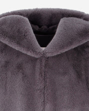 [PRIVATE] FAUX FUR LAON HOODED MAXI VEST