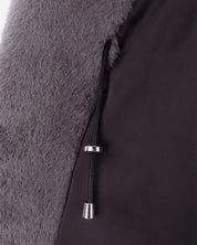[PRIVATE] FAUX FUR LAON HOODED MAXI VEST