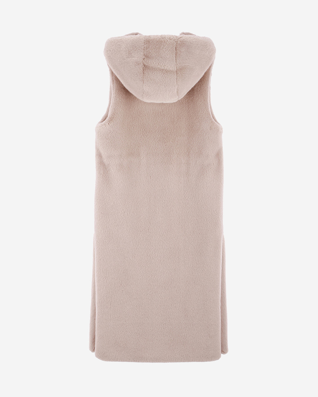 [PRIVATE] FAUX FUR LAON HOODED MAXI VEST