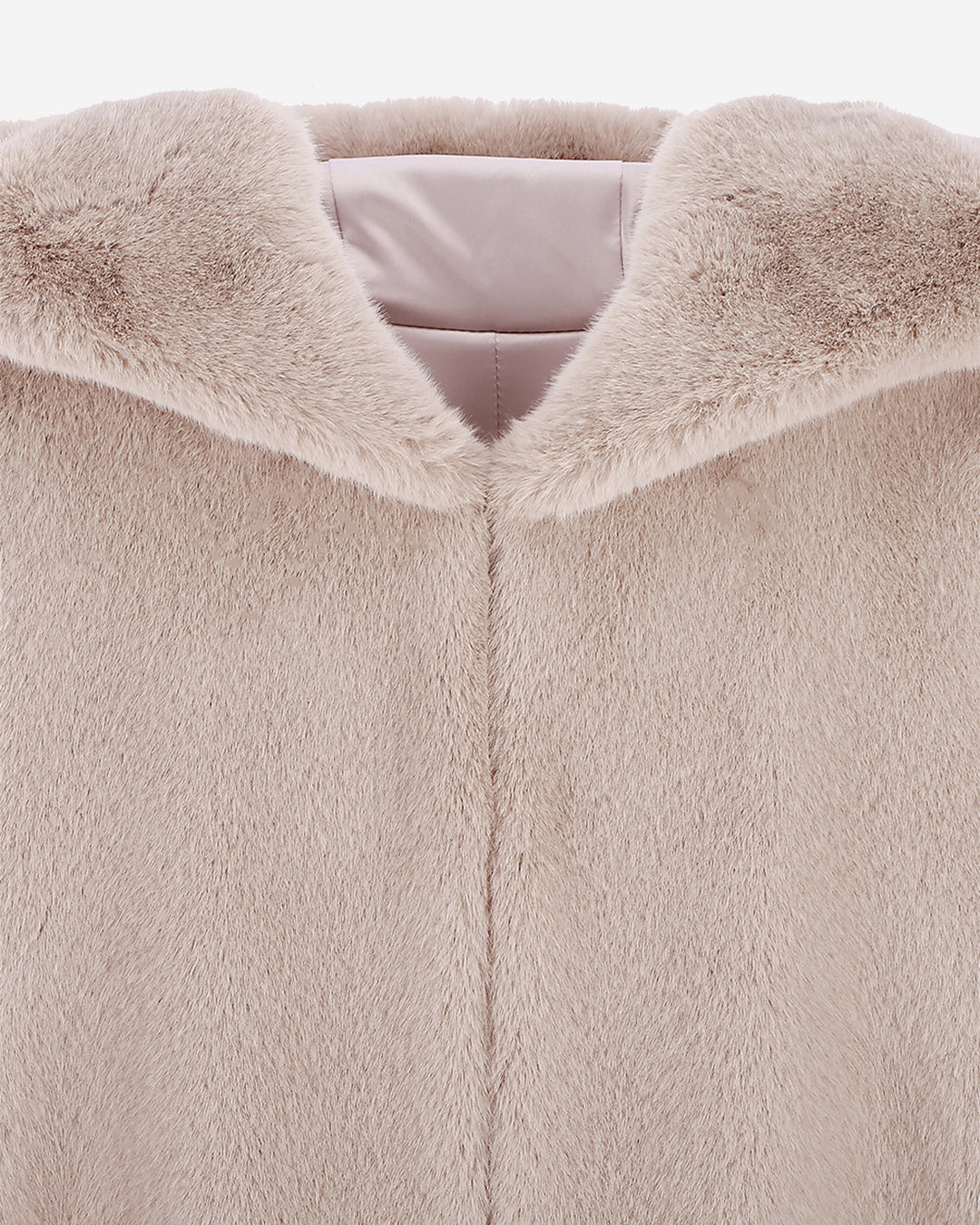 [PRIVATE] FAUX FUR LAON HOODED MAXI VEST