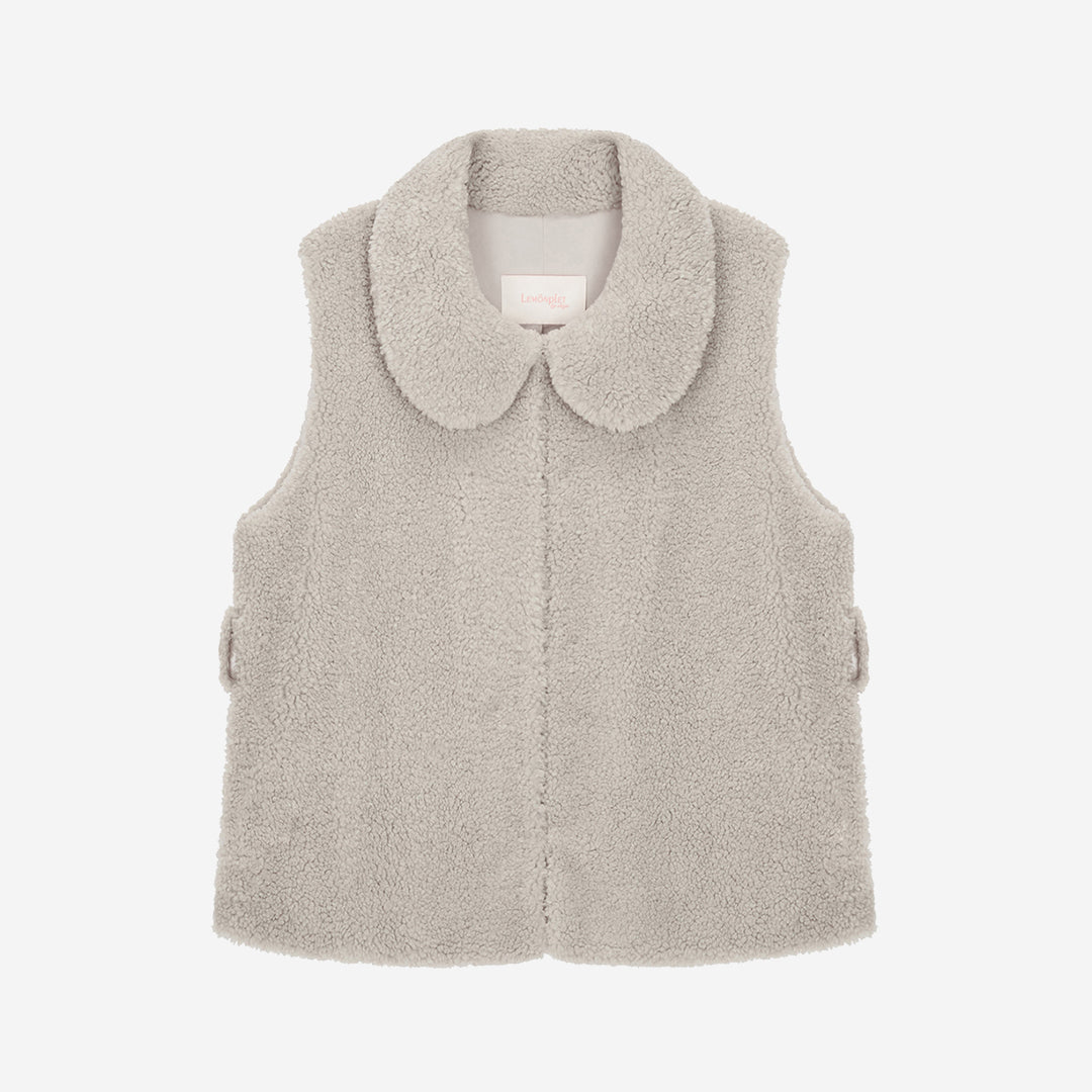 WOMEN'S FAUX FUR PETER BELTED VEST