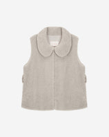 WOMEN'S FAUX FUR PETER BELTED VEST