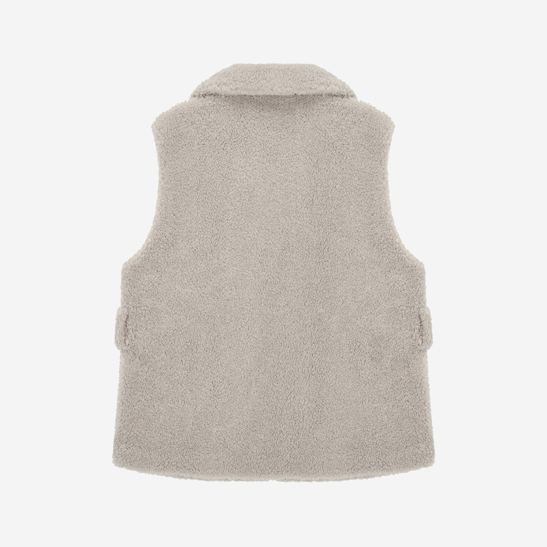 WOMEN'S FAUX FUR PETER BELTED VEST