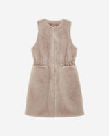 WOMEN'S FAUX FUR MRD LAON DRAWSTRING VEST