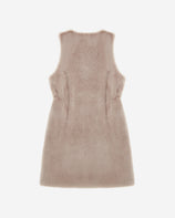 WOMEN'S FAUX FUR MRD LAON DRAWSTRING VEST