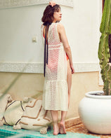 WOMEN'S SÉE LACE LONG VEST GOWN