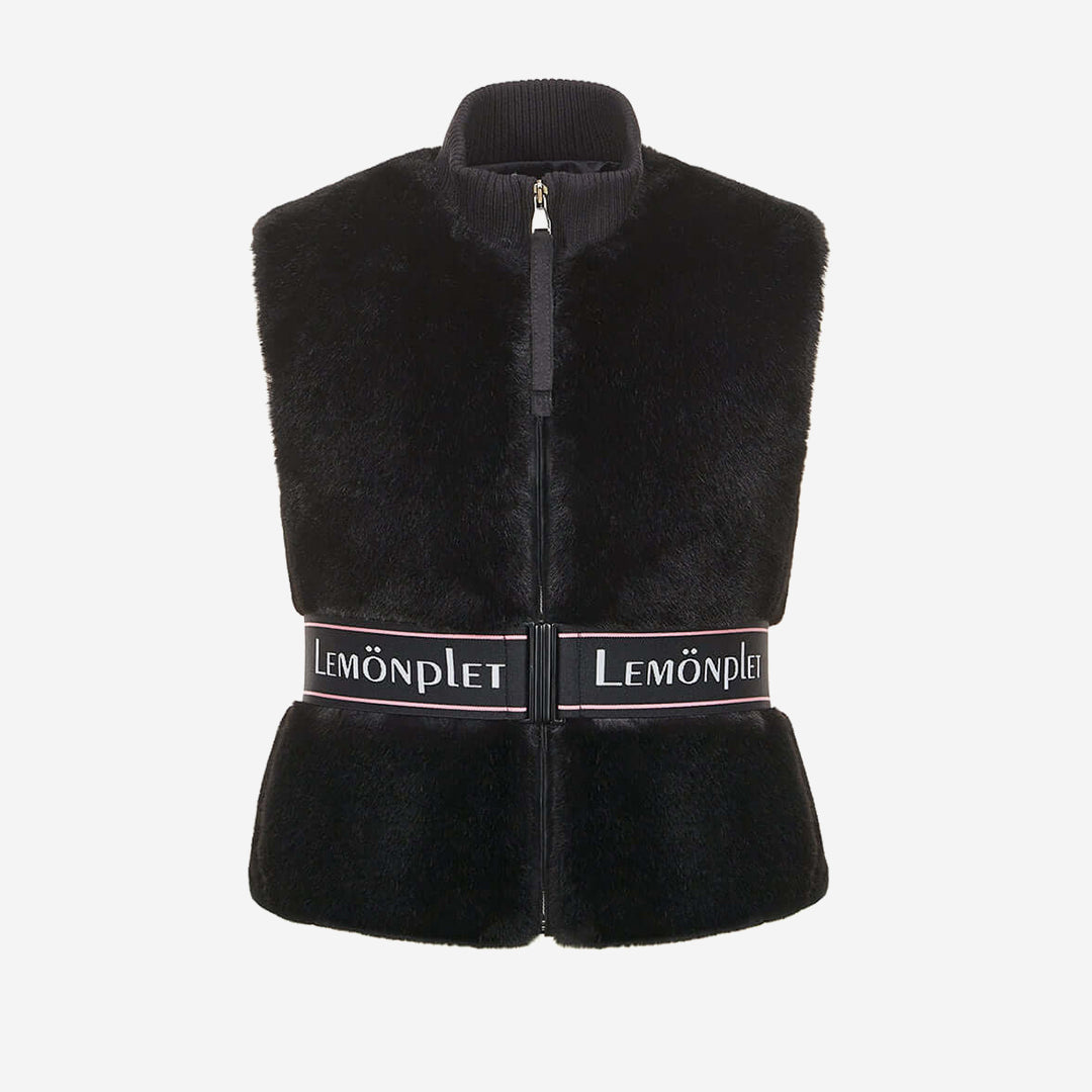 WOMEN'S FAUX FUR SOU HIGH-NECK VEST