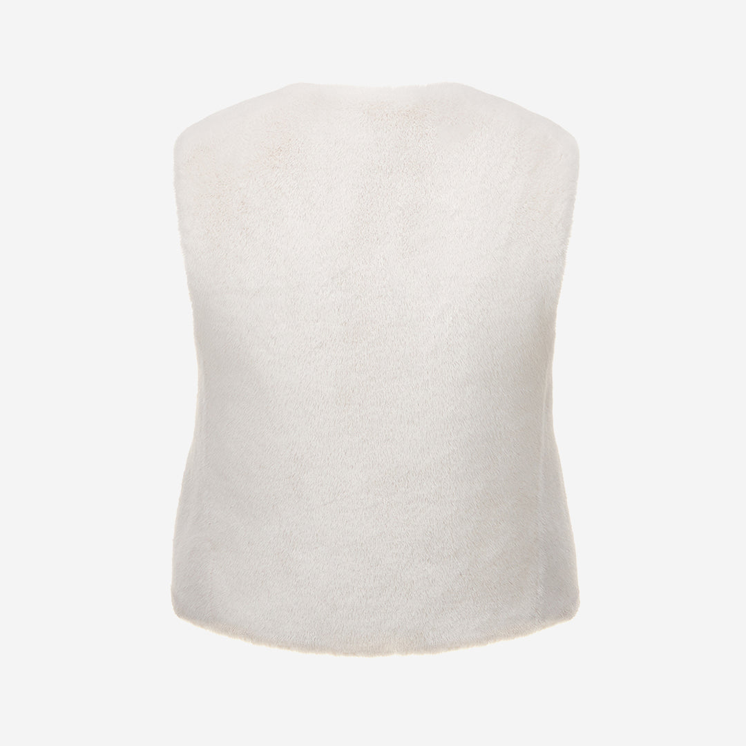 WOMEN'S FAUX FUR SOURCE VEST