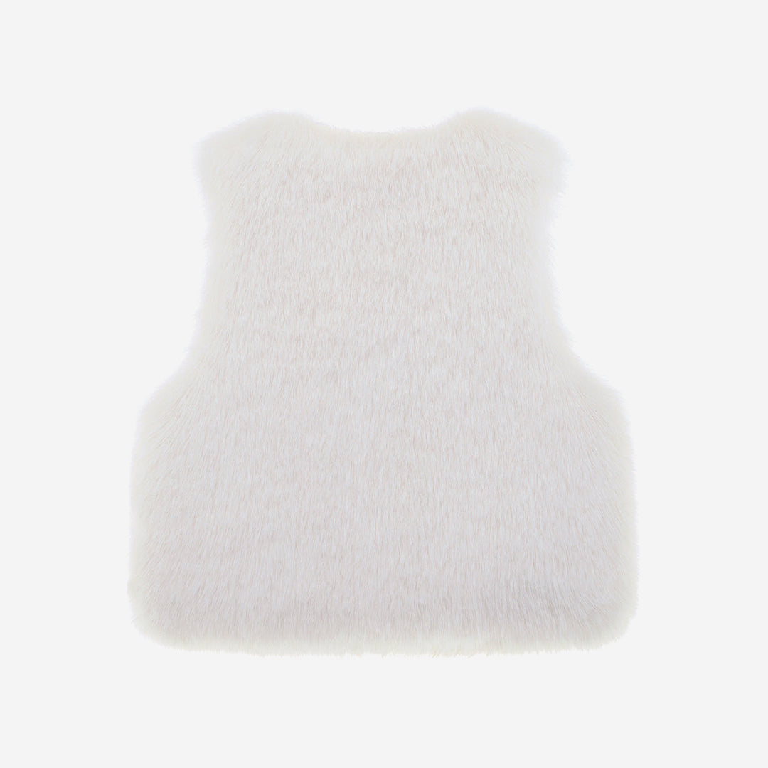 WOMEN'S FAUX FUR BLANCHE SHORT VEST