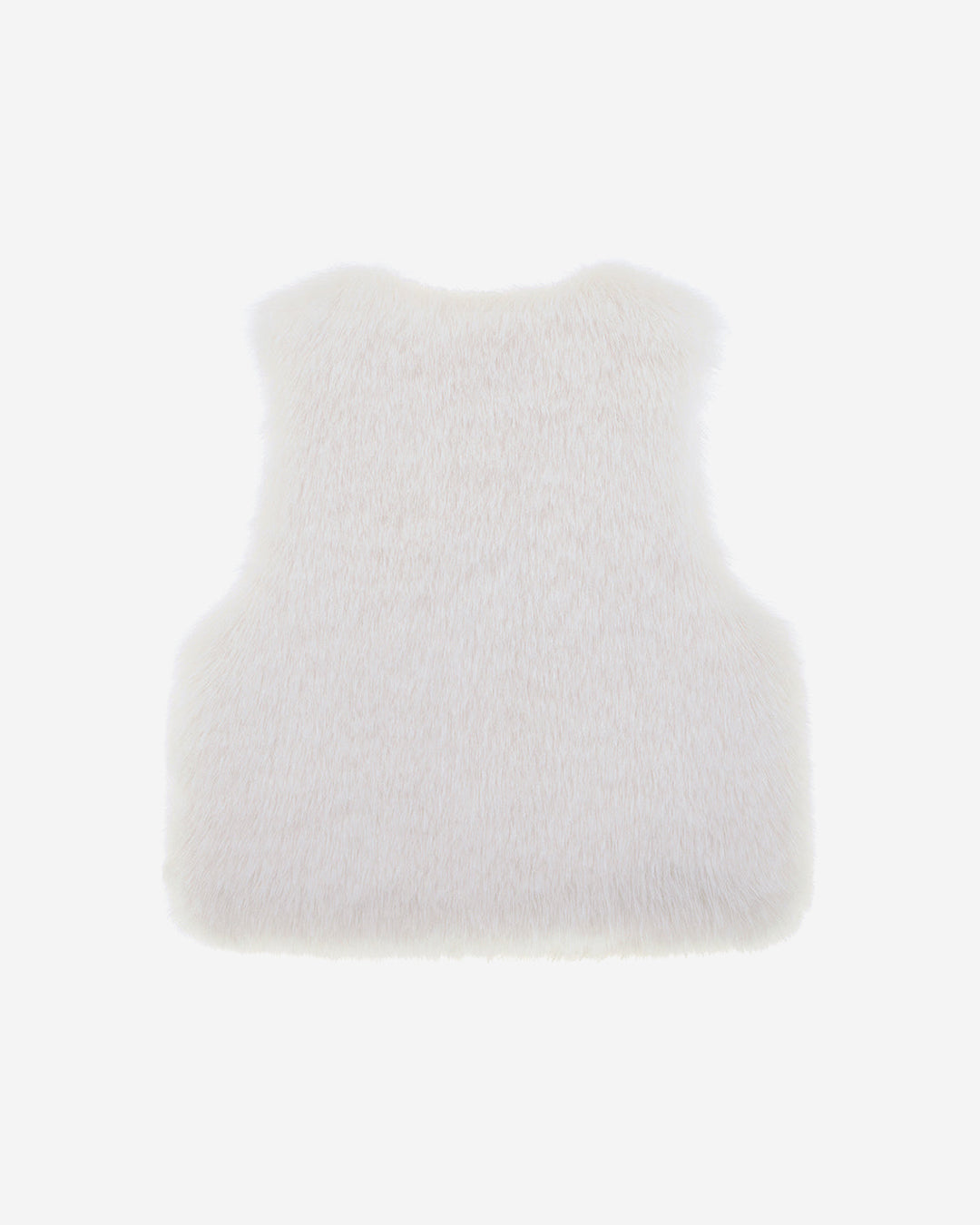 [SIGNATURE LINE] FAUX FUR TIED KITTEN RIBBON VEST
