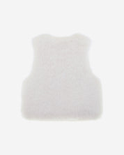 [SIGNATURE LINE] FAUX FUR TIED KITTEN RIBBON VEST