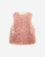 WOMEN'S FAUX FUR MORI MG V-NECK VEST
