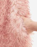 WOMEN'S FAUX FUR MORI MG V-NECK VEST