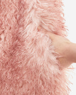WOMEN'S FAUX FUR KUN MG V-NECK VEST