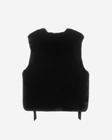 [PRIVATE] WOMEN'S FAUX FUR TIED KITTEN RIBBON VEST