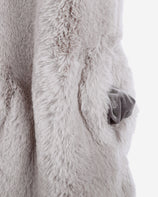 WOMEN'S FAUX FUR CUPID HOODED VEST