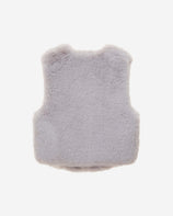 WOMEN'S FAUX FUR MINI KITTEN V-NECK VEST